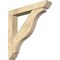 Ekena Millwork Funston Slat Rough Sawn Bracket w/ Offset Brace, Douglas Fir, 6"W x 36"D x 36"H BKT0604X36X36FST06RDF - alternate 1